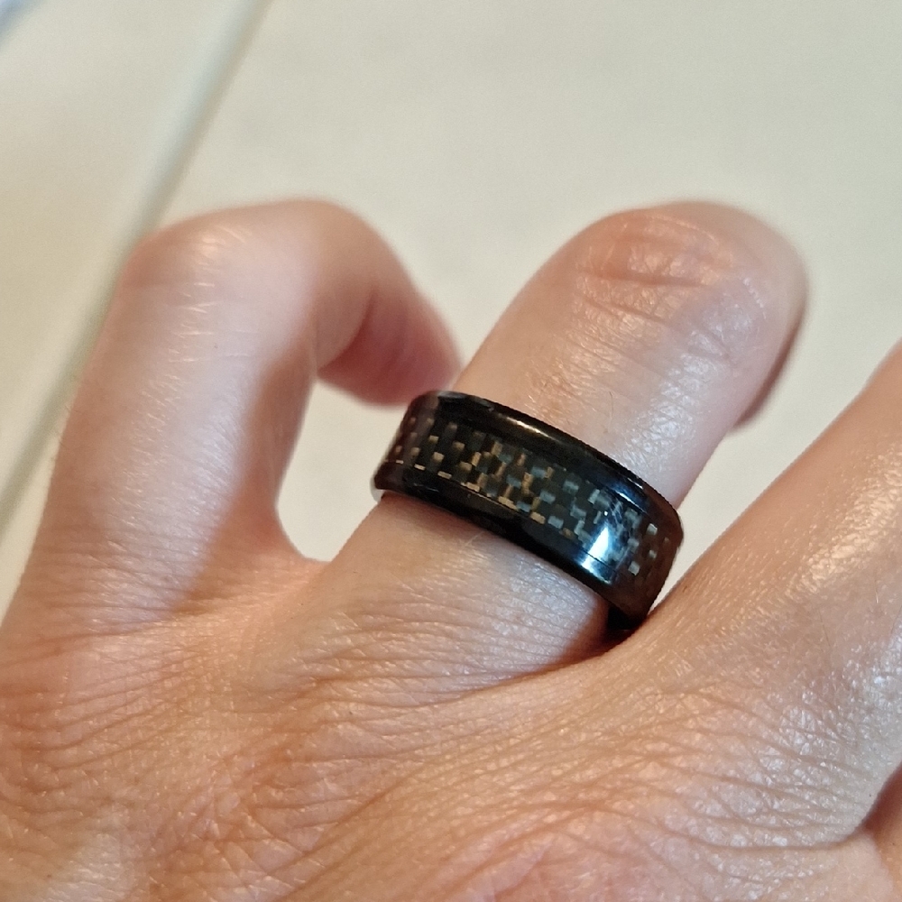 Black Tungsten Carbide Ring